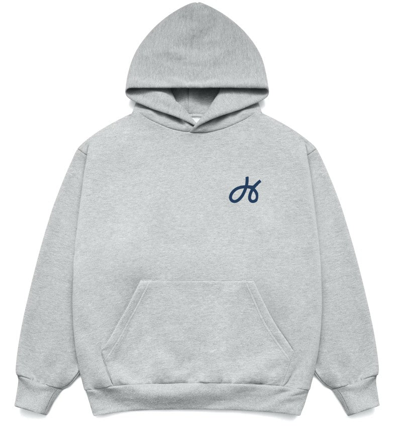 Hoola Unisex Graphic Box Hoodie - Heather Grey