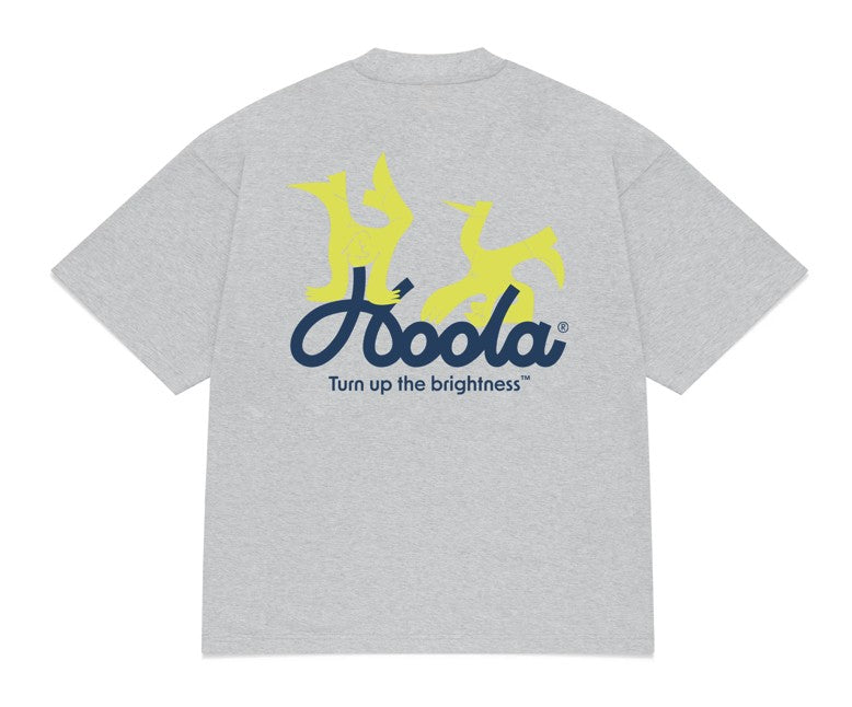 Hoola Unisex Graphic Box Tee -  Heather Grey