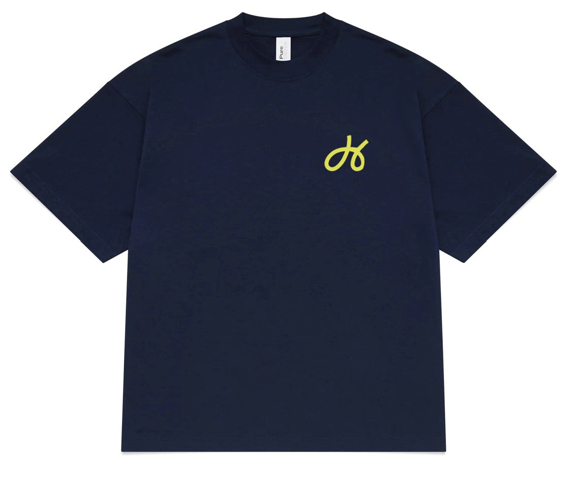 Hoola Unisex Graphic Box Tee - Navy