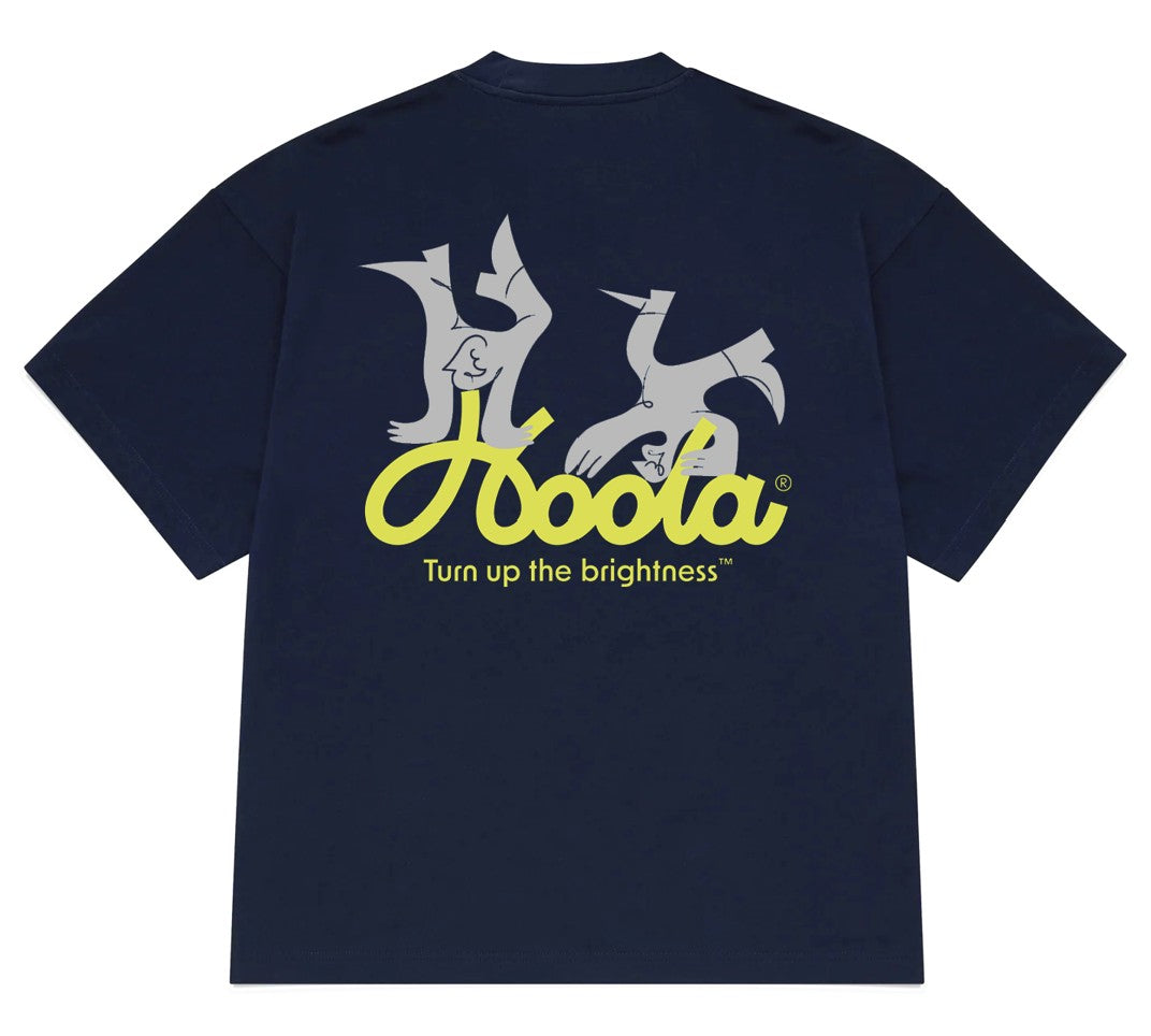 Hoola Unisex Graphic Box Tee - Navy